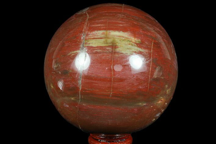Bargain, Colorful Petrified Wood Sphere - Madagascar #67764